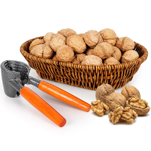 Anwenk Nutcracker with Basket Pecan Cracker Walnut Cracker Nut Cracker