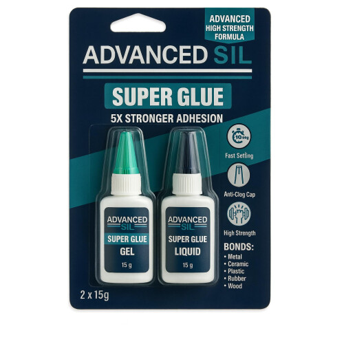 Super Glue Combo Pack – Liquid + Gel Super Glue with Drop Tip 1