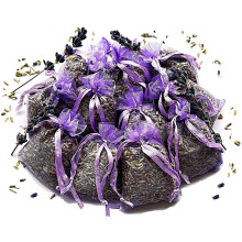 12 Hand Made Bags of Natural French Lavender, Vacuum Sealed, Moth