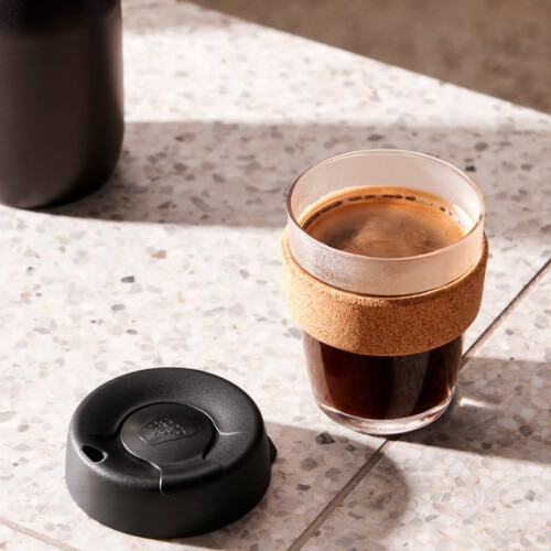 KeepCup KeepCup Reusable Coffee Cup - Brew Tempered Glass and Natural Cork, M 1