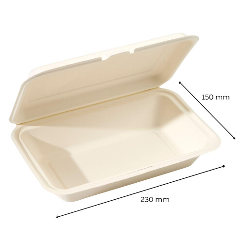 Caterpack Enviro Range Fish + Chip Boxes 6 x 9 50 pack. Disposable, 2