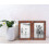 Hinged Double Photo Frame 6x4,Rustic Wood Effect 4x6'' Double Picture 2