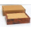 Hinged Double Photo Frame 6x4,Rustic Wood Effect 4x6'' Double Picture 5