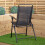 Samuel Alexander Outdoor Multi-Position Folding Garden Patio Single Chair in Black 7