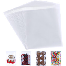 CelloMania 6x6 Inch Self-Sealing Cellophane Bags (100 Pack) – Clear