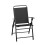 Samuel Alexander Outdoor Multi-Position Folding Garden Patio Single Chair in Black 8