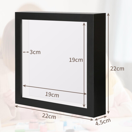 WISYOK 3D Shadow Box 8x8inch, Shadow Box Frame, Deep Box Frame for 1