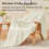 BEDELITE Fluffy Fleece Throw Blanket - Cream Sofa Throw Checkered 4
