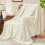 BEDELITE Fluffy Fleece Throw Blanket - Cream Sofa Throw Checkered 2