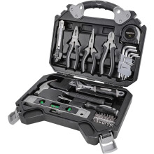Amazon Basics Household Tool Set, 51 Pieces, Black