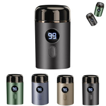 Portable Electric Shaver for Men IPX7 Waterproof Mini USB Rechargeable Razor with 3D Rotary Blade
