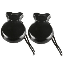 2 Pcs Traditional Spanish Flamenco Wooden Castanets with String, Clear Sound for Beginner Dance Practice