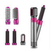 5 in 1 Hair Dryer Brush and Hot Air Brush with Interchangeable Heads, Ionic Anti Frizz, AU Plug, B Color