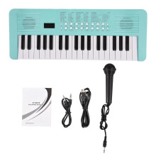 37 Key Electronic Keyboard Piano for Beginners with Microphone, 200 Tones & Rhythms, Dual Power Mode