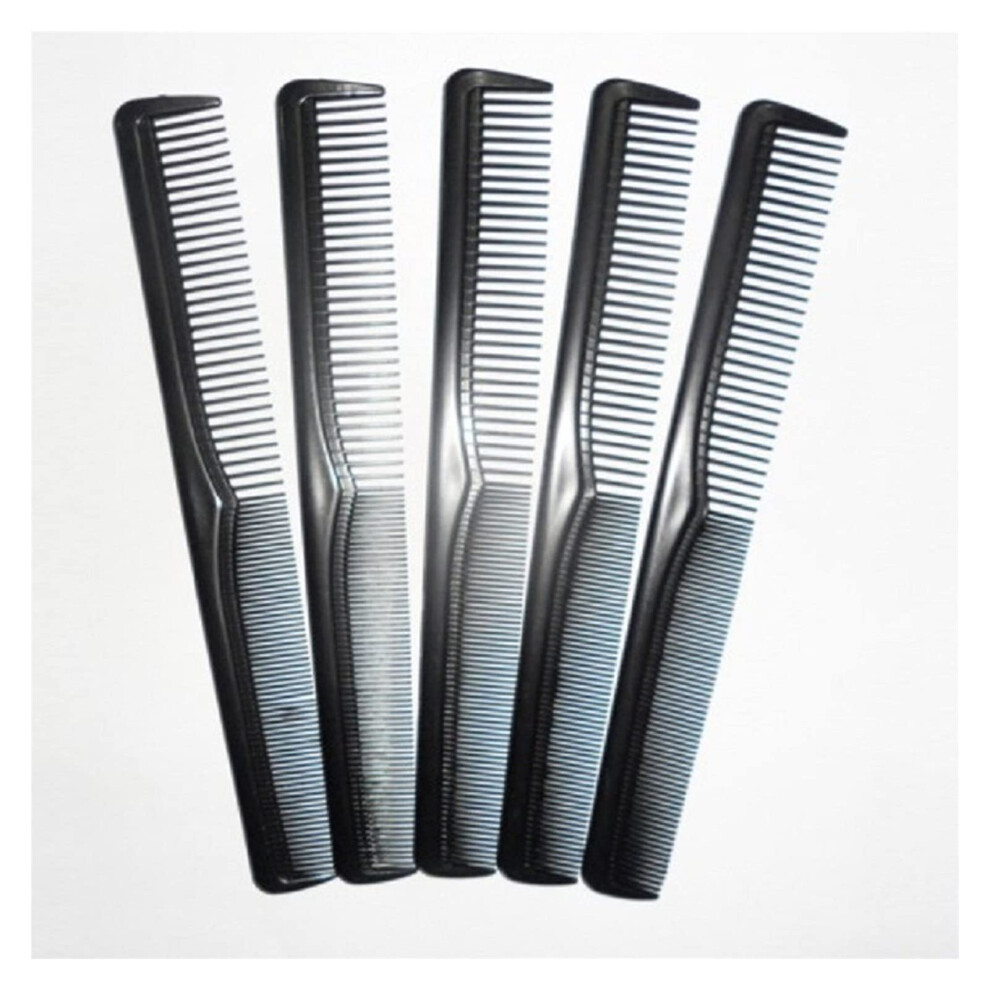 Unisex 5Pcs Professional Hairdressing Comb Set Doubleheaded Salon Hair Comb For Precise Sectioning And Styling