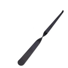 Candle Wick Dipper Set Stainless Steel Long Handle Smoke Reduction Ergonomic Grip Black 2pcs
