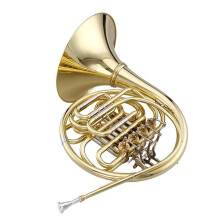Professional Double French Horn for Orchestra with Bright Tone and Durable Yellow Brass