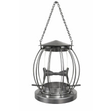Squirrel Proof Bird Seed Feeder with Metal Cage Guard