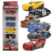 6-dielna sada Pixar Cars Bleskový McQueen Pretekárske autíčka Detská zbierka hračiek Darčeková sada