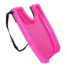Portable Shampoo Basin with Comfortable Neck Fit, Plastic Hair Washing Sink for Seated Use, Pink