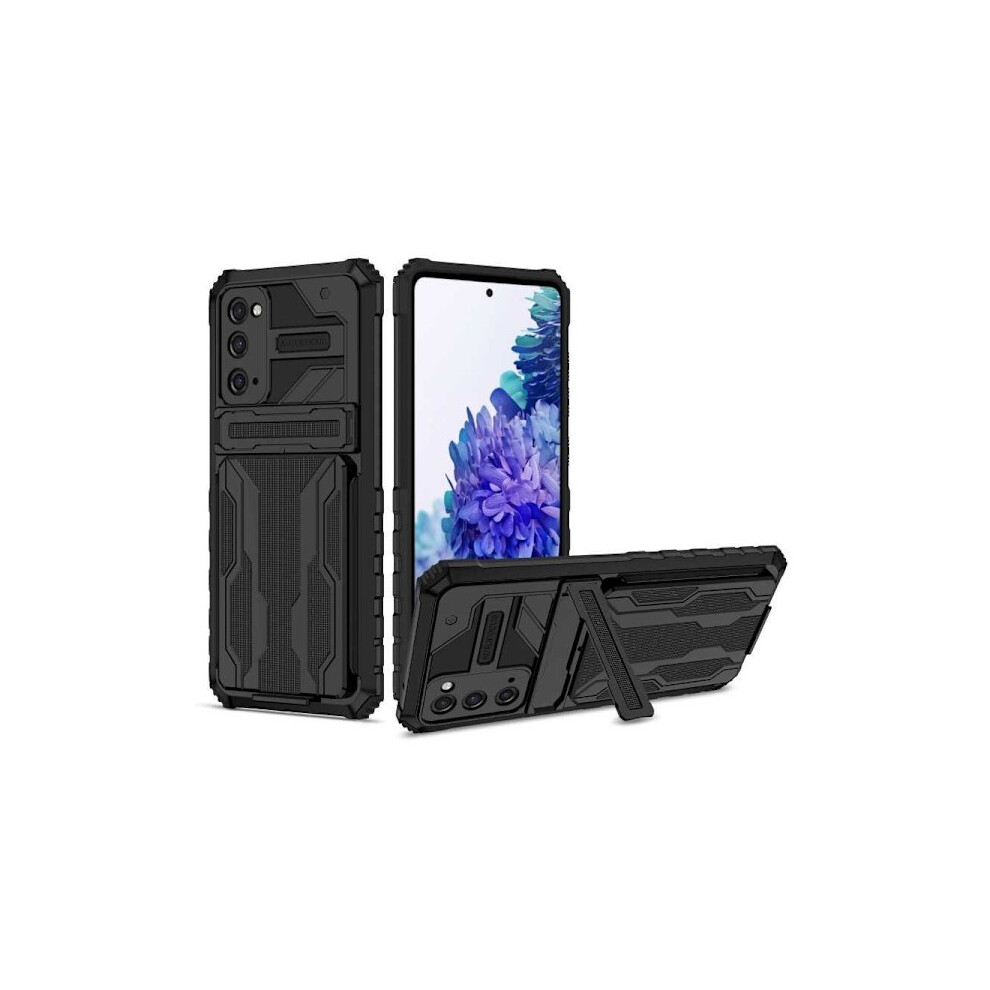 Compatible With Samsung S20 Fe Shockproof Case Kickstand & Card Slot Thinarmor V3 Black 9173940199477