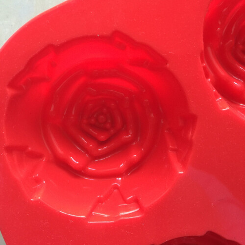 pc silikoneform - Rose (tilfældig farve) 2
