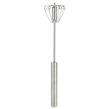 Batidora de huevos semiautomática de acero inoxidable, batidora manual de huevos, herramienta de cocina para mezclar y batir.