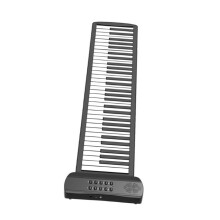61 Key Roll Up Piano with Builtin Stereo Speakers, Foldable Silicone Keyboard for Beginners
