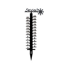 24cm Snow Gauge Compatible with Outdoor Use, Handmade Metal Garden Snow Gauge, Christmas Rain Gauge Decoration Gift