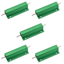 5 résistances bobinées en aluminium de 100 W et 100 ohms