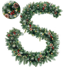 Tangnade Rubber Green Wreath, Christmas Flag Wreath