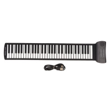 61 Key Roll Up Piano with Builtin Stereo Speakers, MIDI Connectivity, Recording Playback Function