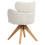 Beliani Dining Chair Swivel MARCY Boucle Light Beige 6