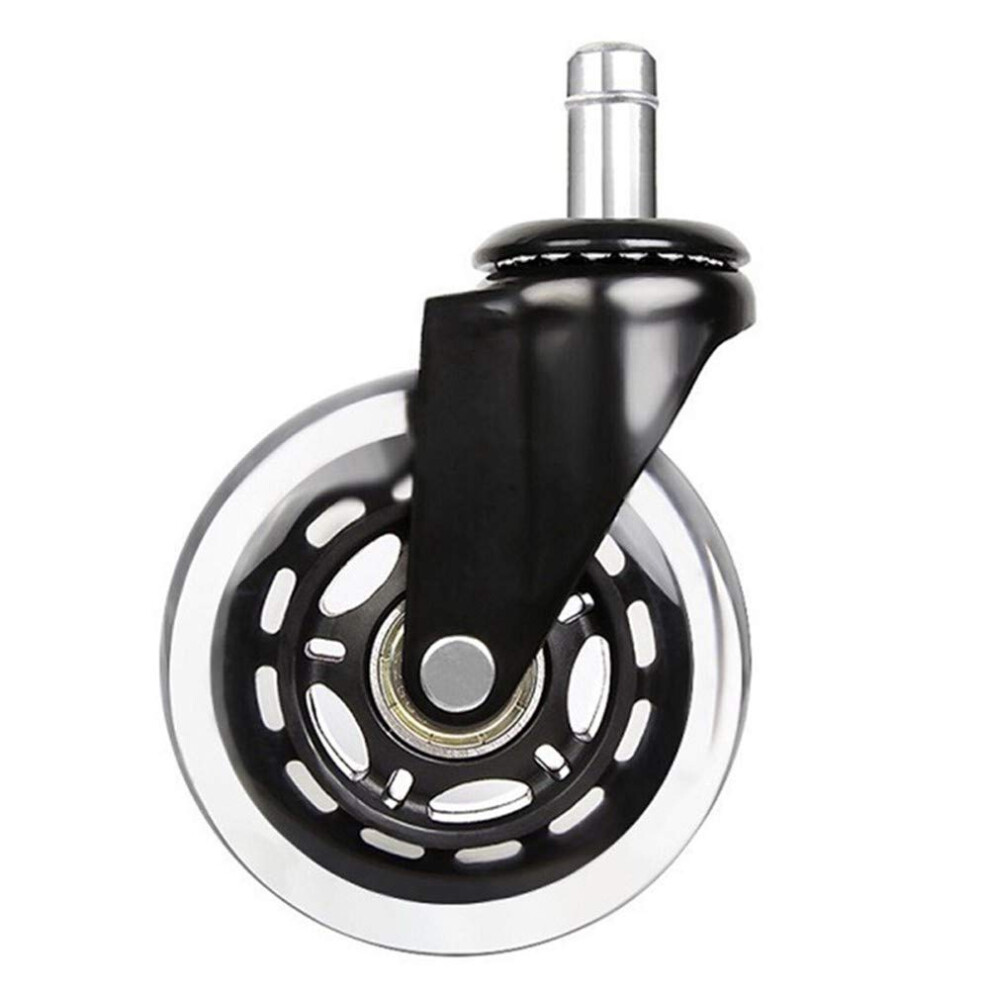 2.5 Inch Pu Caster Wheels With Noise Reduction And Floor Protection, Replacement Swivel Chair Casters 9164114012302