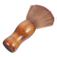 Barber Neck Brush with Soft Bristles for Fast Hair Removal, Wooden Handle Hair Cleaning Brush