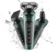 Electric Shaver for Men Waterproof 3 in 1 Grooming Kit with Nose Beard Trimmer USB Rechargeable