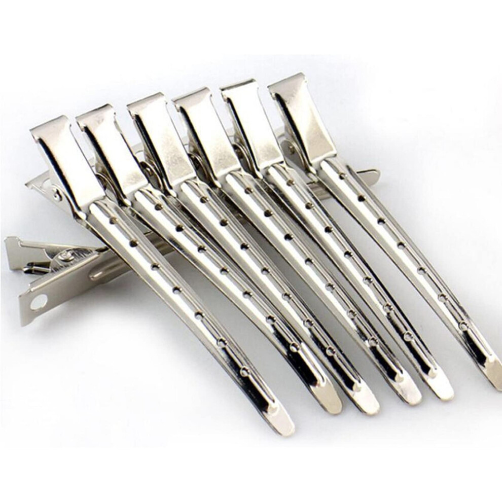 Unisex 10Pcs Metal Hair Styling Clips Set For Secure Hair Sectioning And Salon Hairdressing Use
