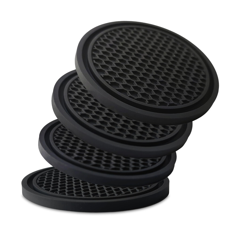 4 Pcs Silicone Car Cup Holder Coasters For Infiniti Qx50 Q50 Q70 Q60 Qx60 Qx80 Nonslip Waterproof 9365369321458