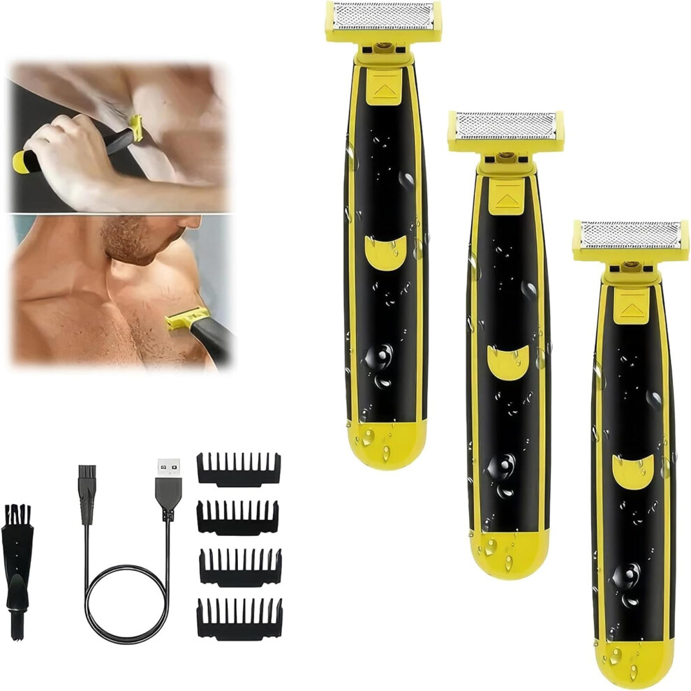 Electric Shaver for Men with Floating Blade Technology, Waterproof Beard Trimmer, 4 Heads, Wet and Dry Use