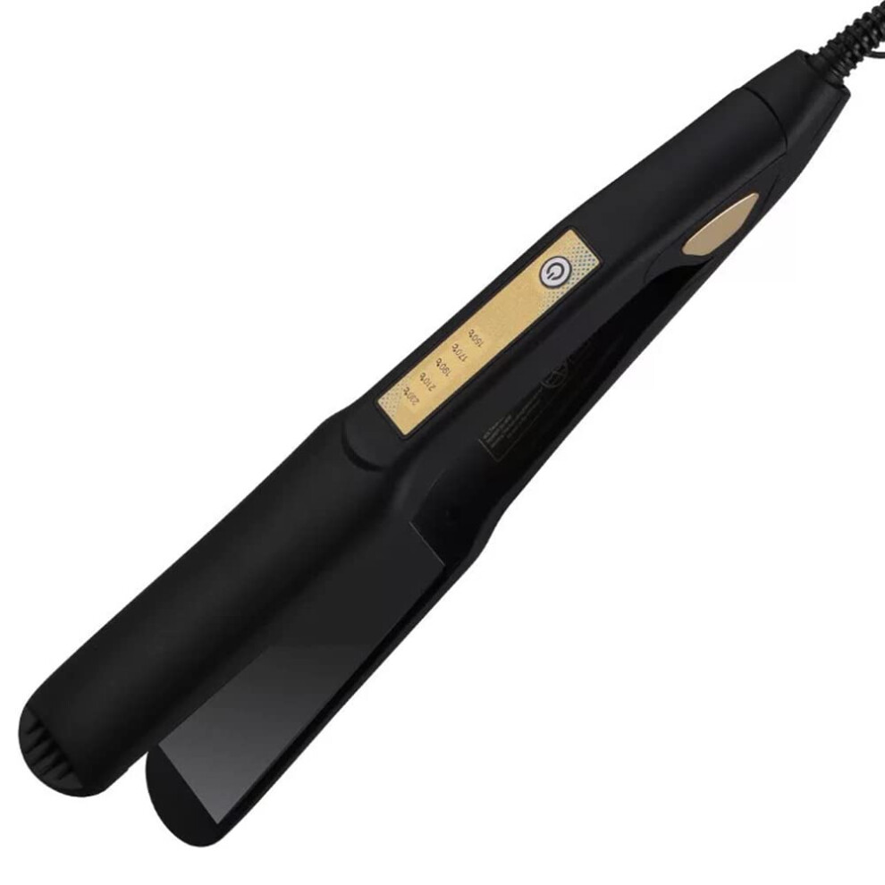 Hair Straightener and Curler 2 in 1 Tourmaline Ceramic Flat Iron with Fast Heating and Adjustable Temperature
