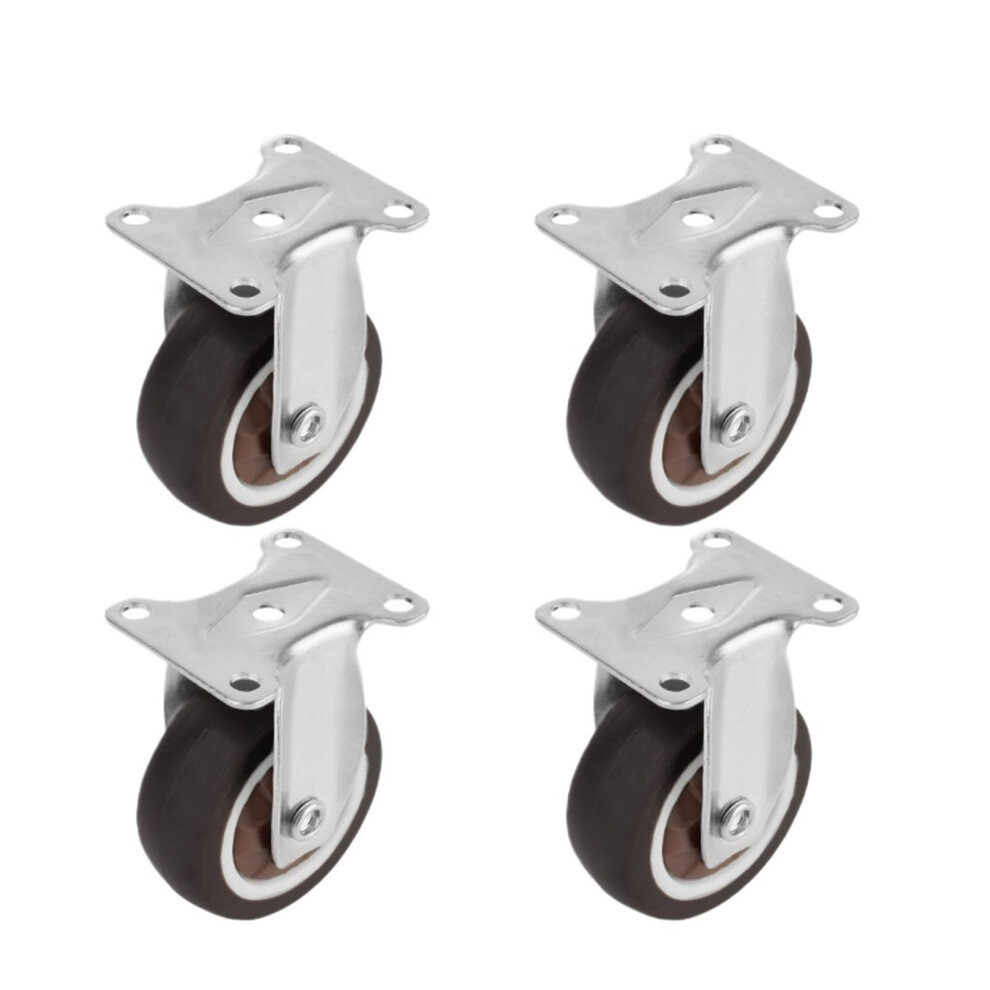 Furniture Caster Wheels Set With Brakes 2 Inch Tpr Rubber Swivel Casters 360 Rotation Noise Reduction 4Pcs 9164114013866