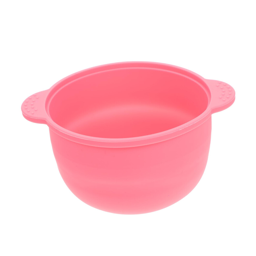 Pink Wax Melting Pot Heat Resistant Non Stick Silicone Wax Warmer Bowl For Salon And Home Use