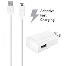 Ixir kompatibel med Samsung Galaxy S6 Active Charger Fast Micro USB 2.0 Kabelkit - Snabb Väggladdare + Kabel