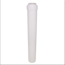 Cartuccia filtro acqua vuota universale (6,35 cm di diametro x 51 cm di altezza) - Compatibile con alloggiamento Slimline standard da 51 cm (bianca)