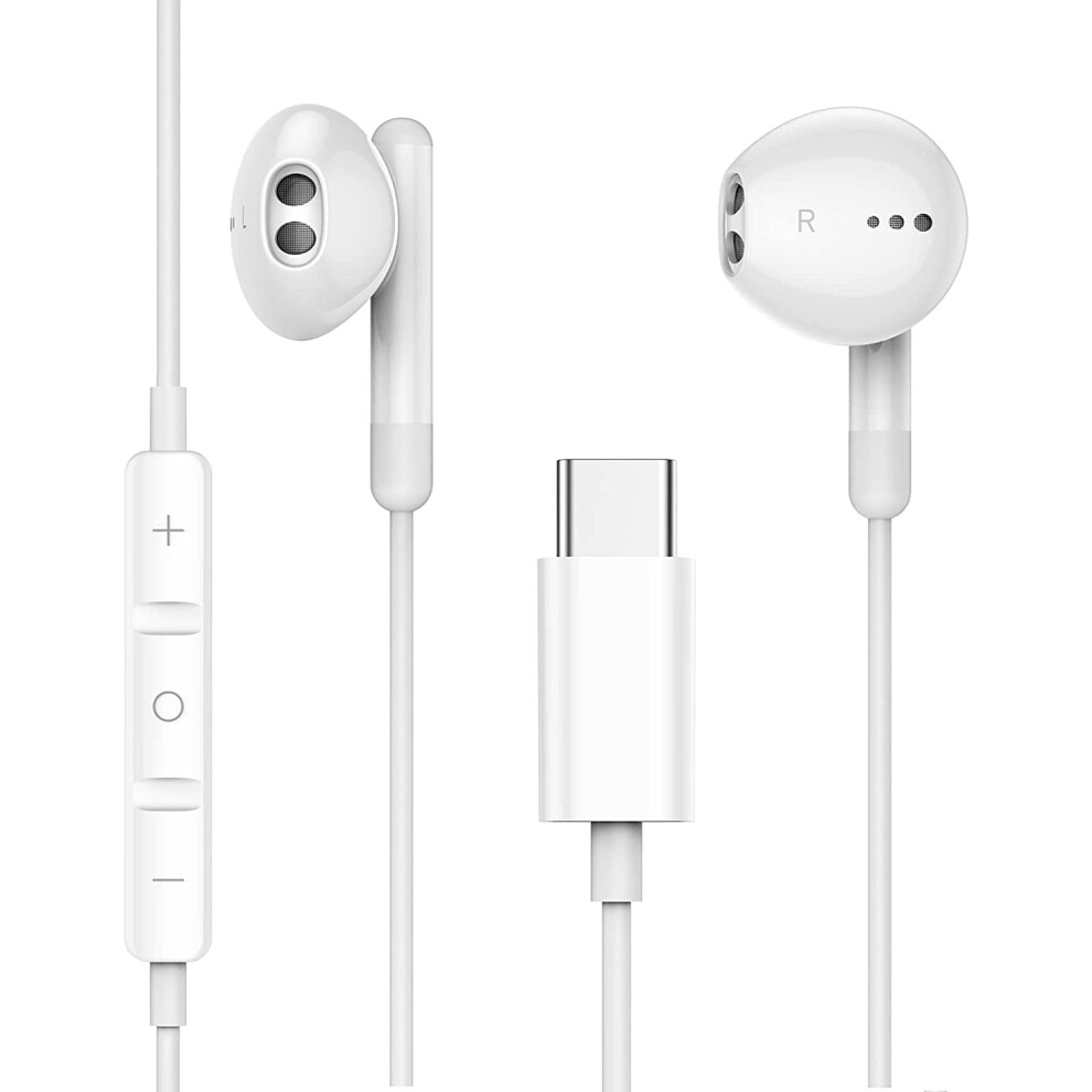 Usb C Headphones, Type C Earphones Hifi Stereo In Ear Wired Earbuds Usb C Earphones, Type C Headphones With Mic 9173940201002