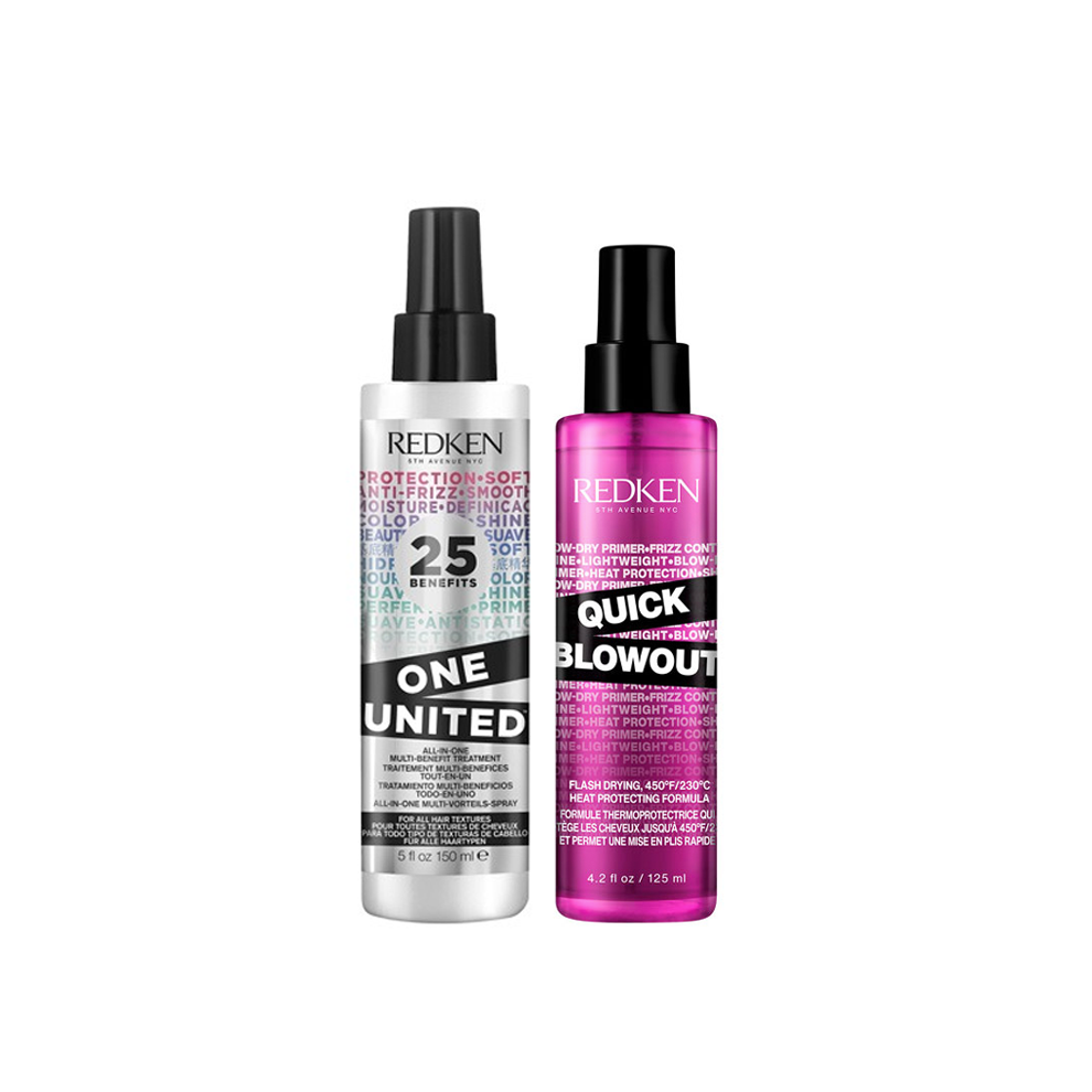 Redken One United Multi-Benefit Treatment 150Ml & Quick Blowout 125Ml