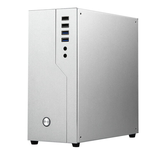 Θήκη υπολογιστή Mini ITX, από μαλακό αλουμίνιο, θήκη γραφείου HTPC με μία υποδοχή PCIE για