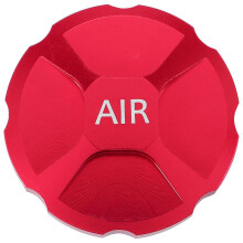 Bicycle Fork Cover Cap Aluminum Alloy Air Fork Nozzle Cover Shock Absorption Front Fork Gas Caps Cover,Red