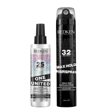 Redken One United Multi-Benefit Treatment 150ml & Max Hold Hairspray