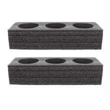 2pcs Milk Tea Takeout Tray 3-hole Coffee Cup Holder Coffee Packing Trays